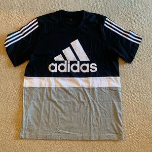 New Black & White adidas T-shirt Large